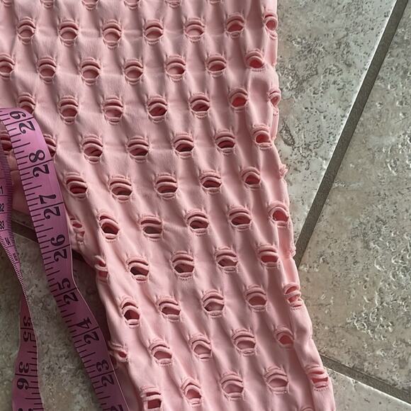 MAISIE WILEN Perforated Leggings Pink - Picture 14 of 16